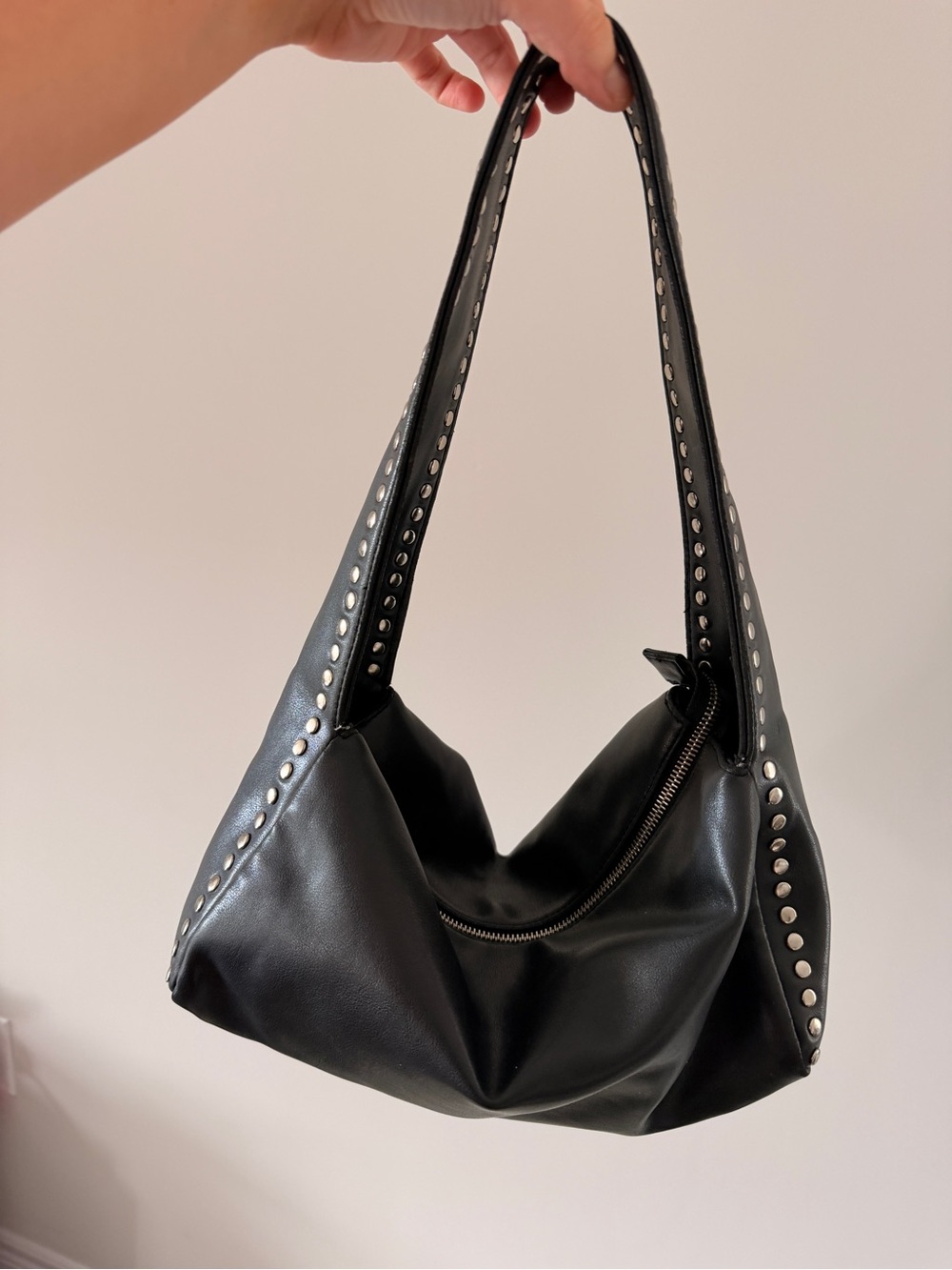 Nine West Black Studded Shoulder Bag